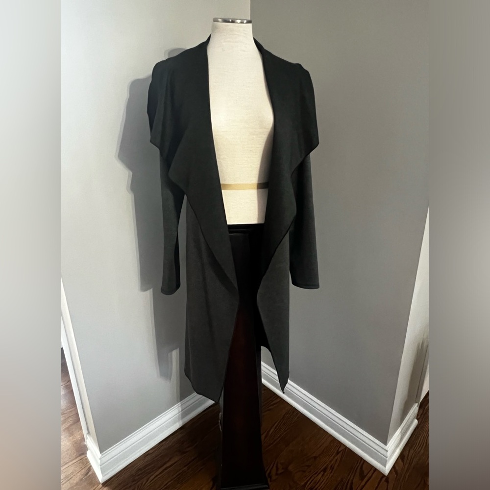 Shinestar Drapey Flowy Tie Waist Open Front Cardigan Wrap Robe Sweater XL